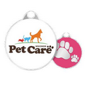 Zinc Alloy round pet tag - Direct Print